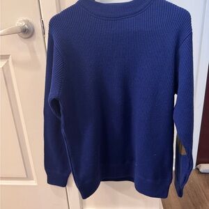 Classic Blue Crewneck Sweater for Men